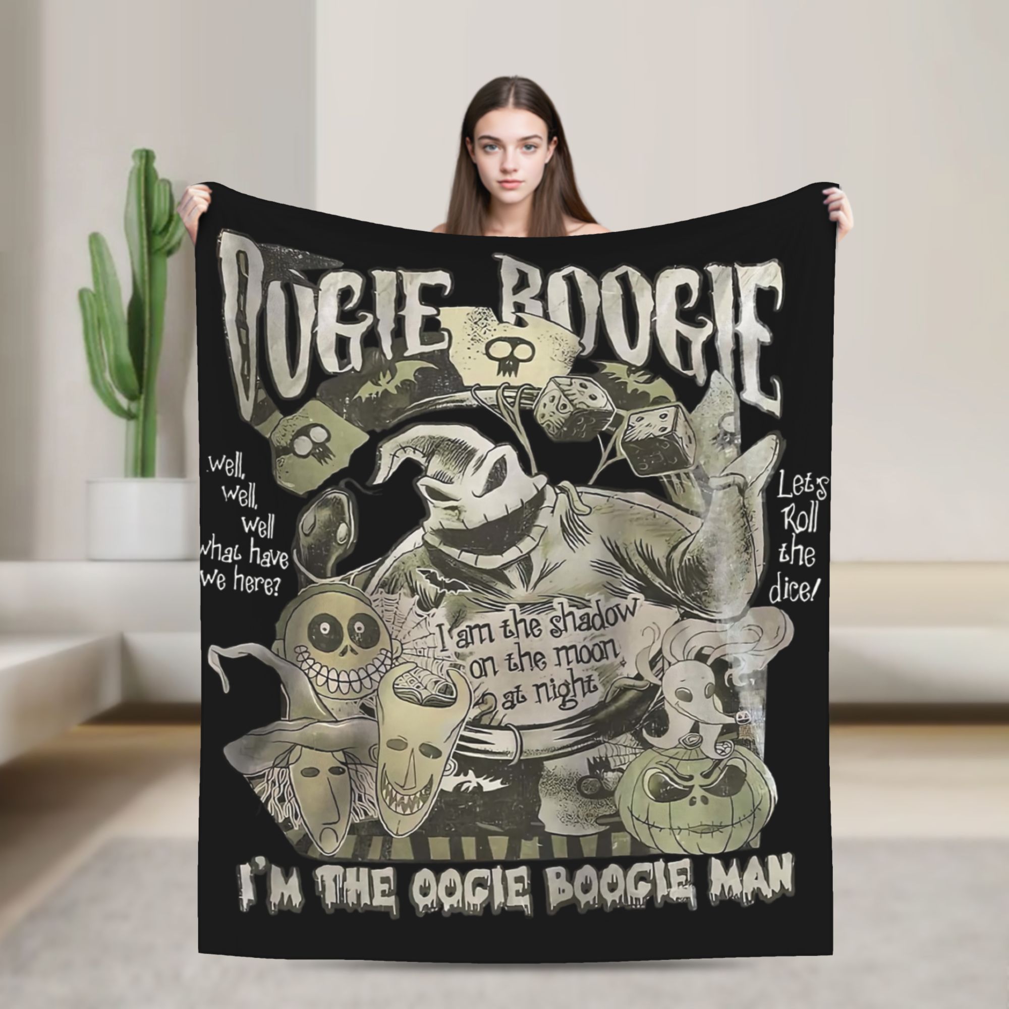 Christmas Throw Blanket - Coperta in Flanella Nightmare Before Christmas,