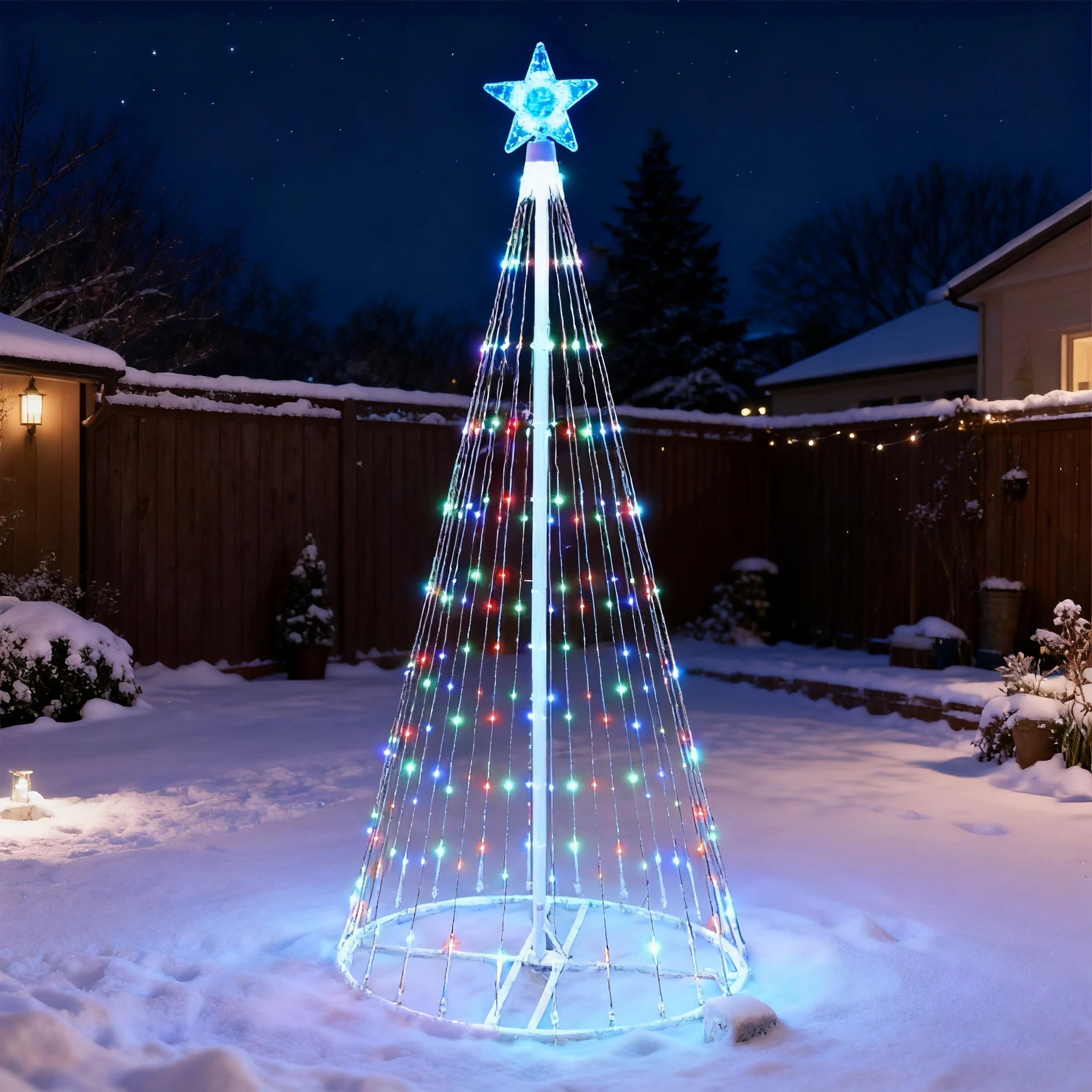 Luci a cascata a LED ad energi - Christmas Lights Outdoor recensione e prezzo
