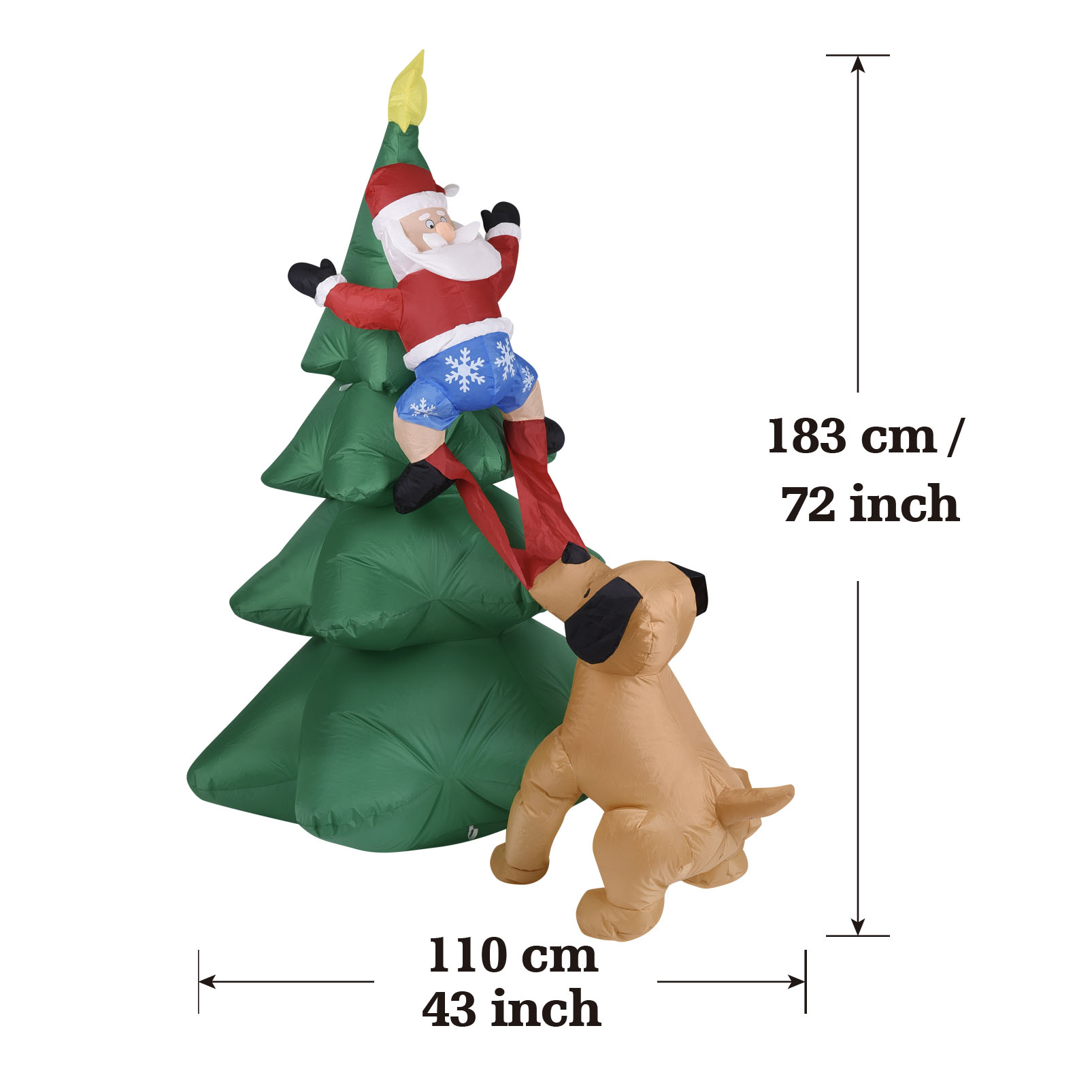 Cane gonfiabile di Natale con  - Christmas Lights Outdoor recensione e prezzo