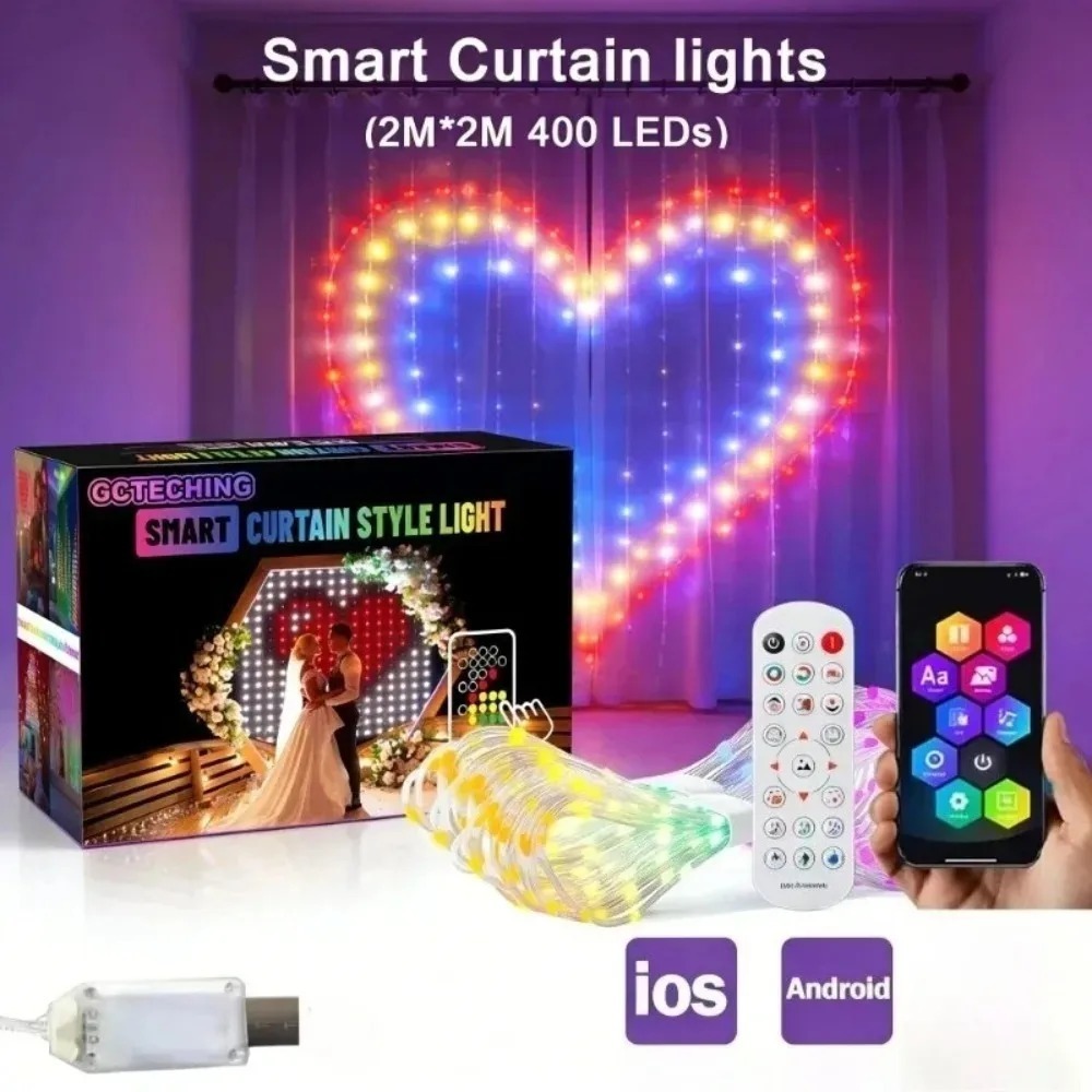 Luci a tenda LED RGB intellige - Led Fairy String Lights recensione e prezzo