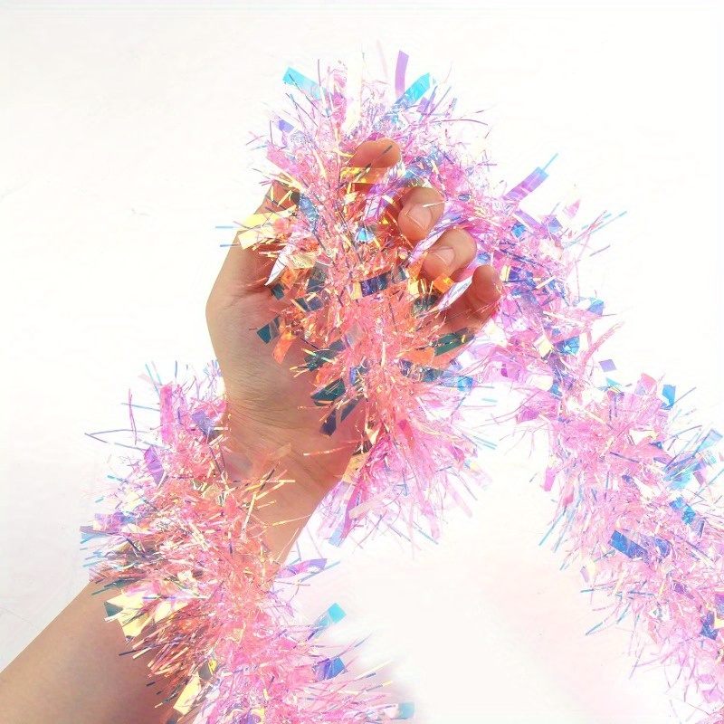 Ghirlanda di Natale Rosa da 13 - Tinsel Garland Decoration recensione e prezzo